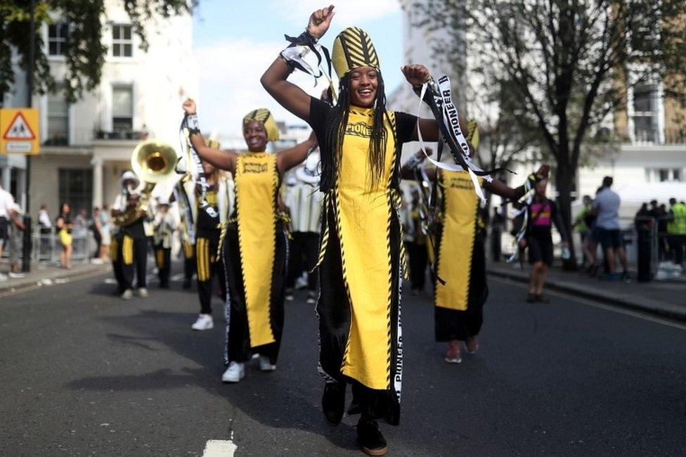 Performers at Carnival