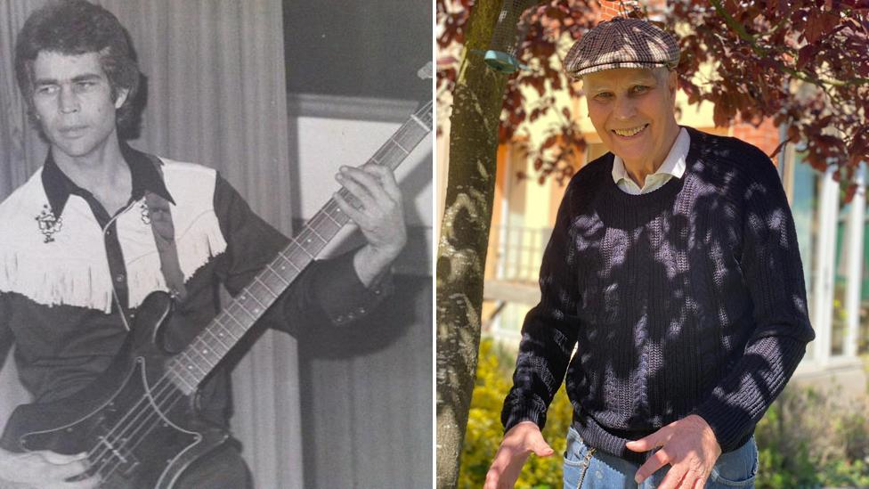 Roger Ambrose in a country band - and at the care home