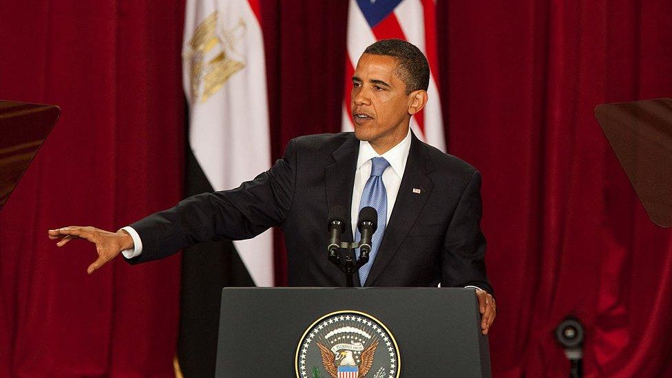 Barack Obama at Cairo University (June, 2009)