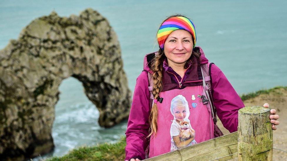 Natalia Spencer at Durdle Door