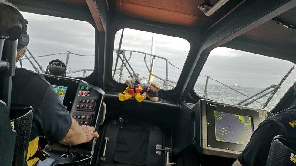 inside an RNLI lifeboat