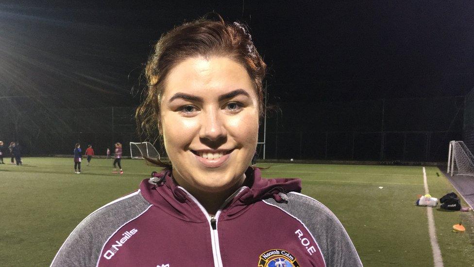 Siobhan Sargent who plays for Ballinascreen