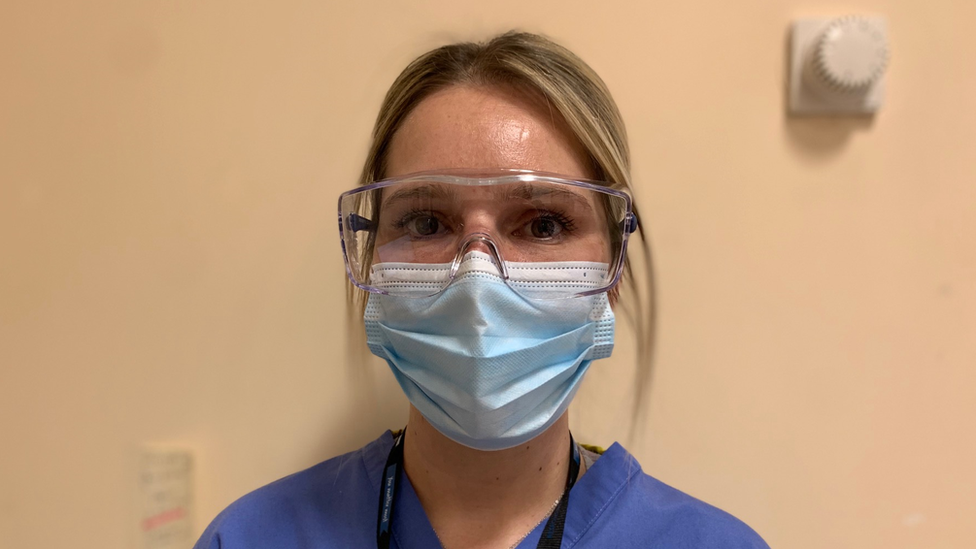 head shot of Nikki who works at Harrogate Hospital in PPE department