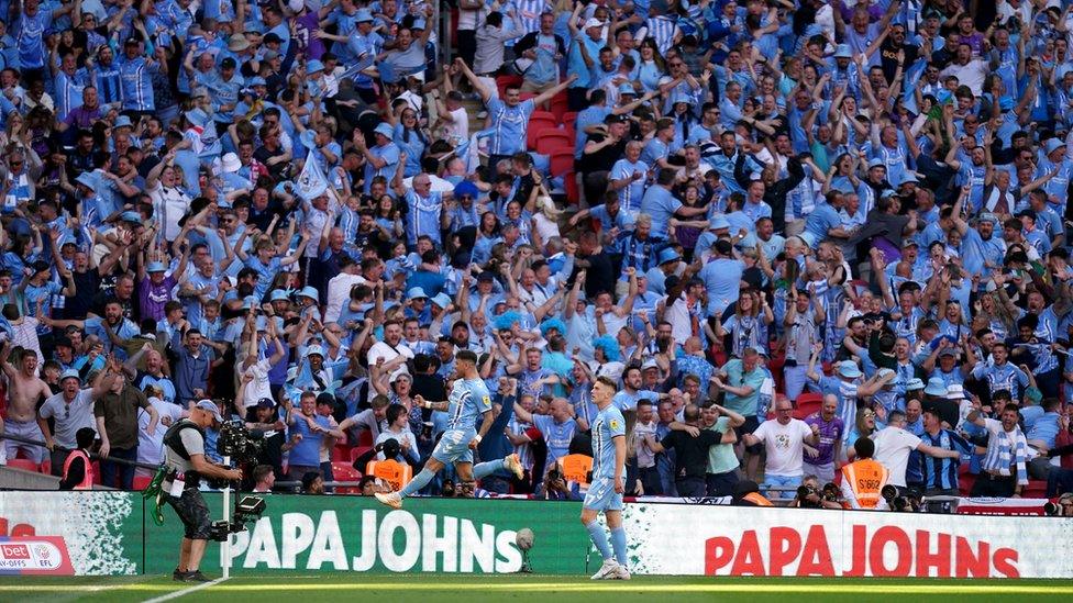 Coventry fans at Wembley