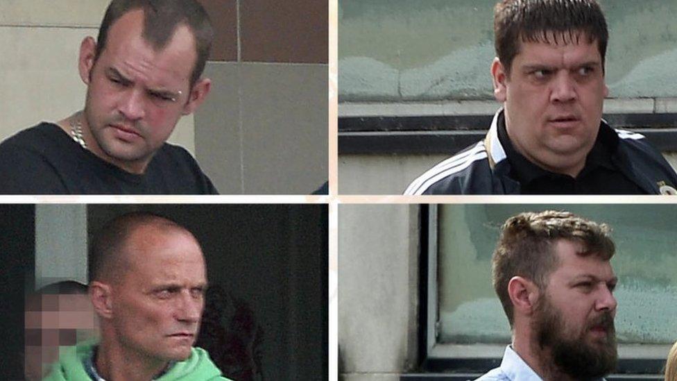 Alan Wilson; Joseph Blair; Ryan Smith and Robert Ralph were jailed