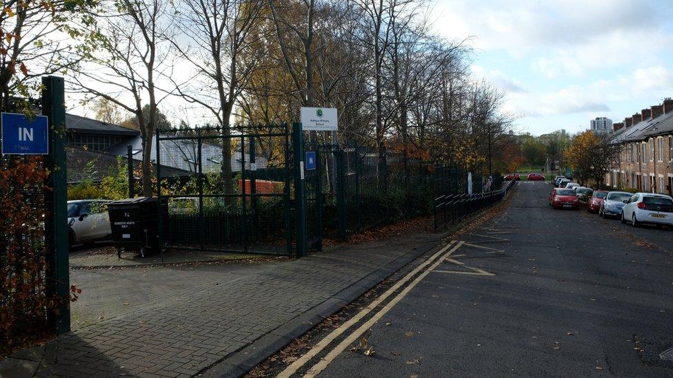 Entrance to the school