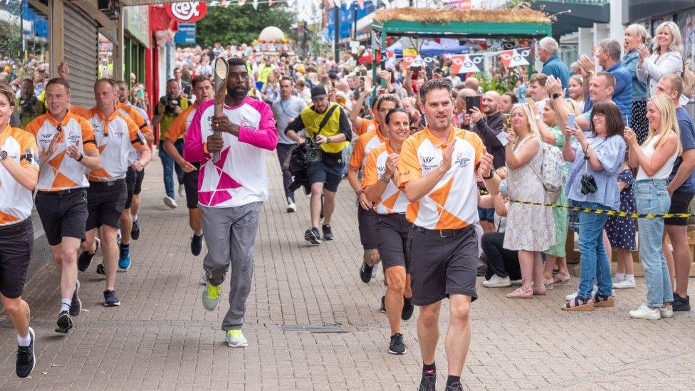 Clive Allen carrying the baton