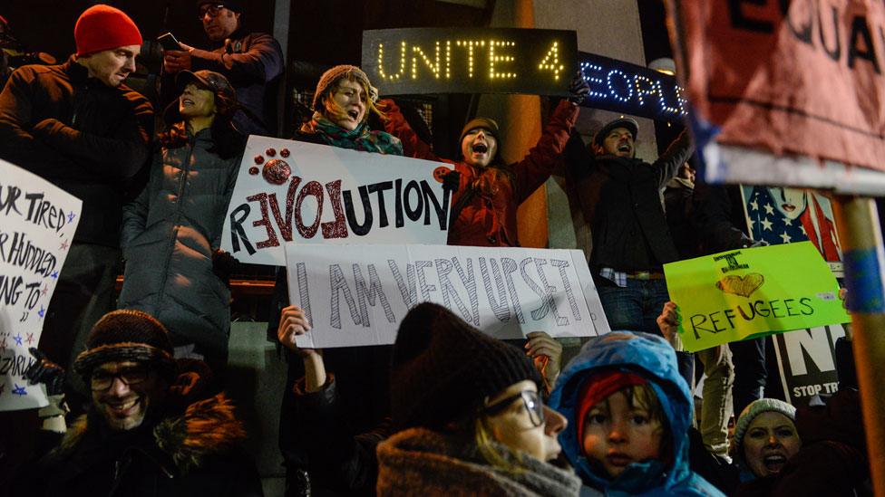 Protest at JFK