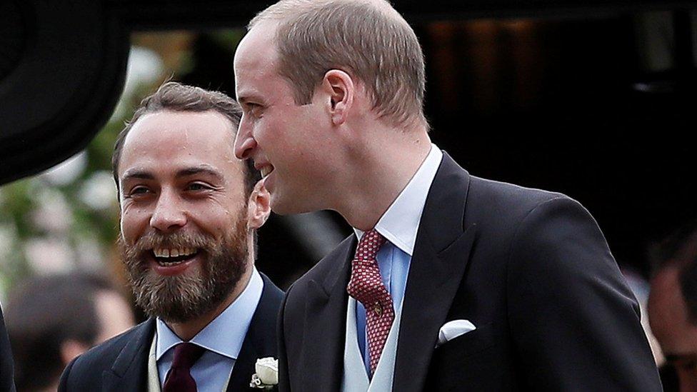 The Duke of Cambridge and James Middleton