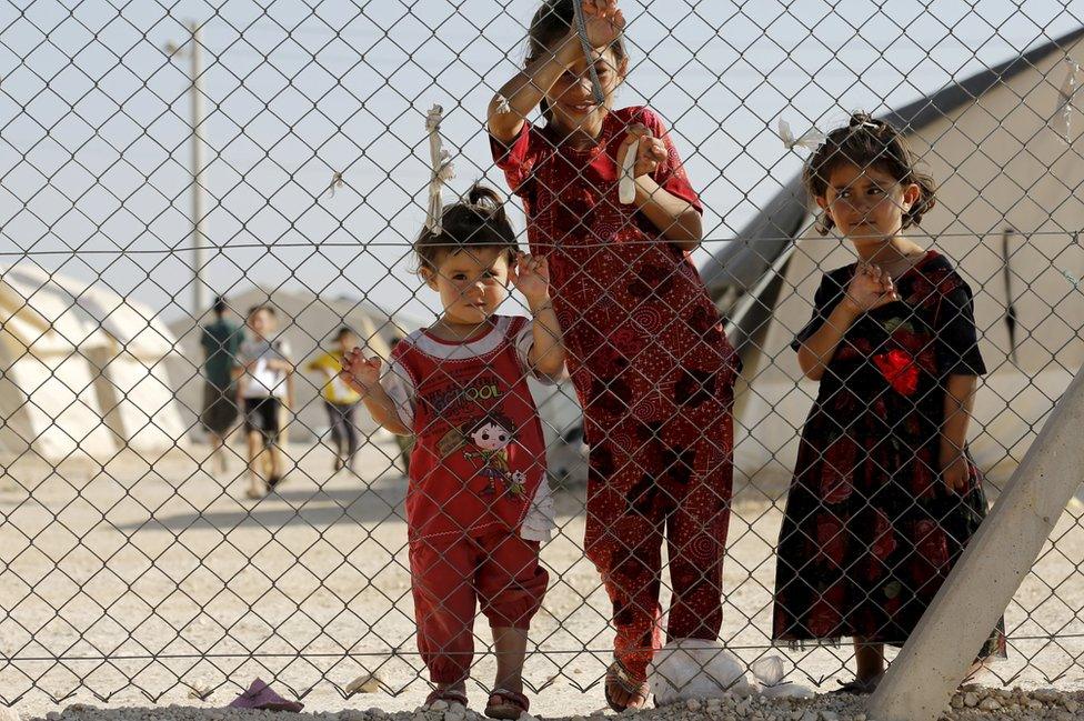 Midyat refugee camp, Turkey - 20 Jun 15