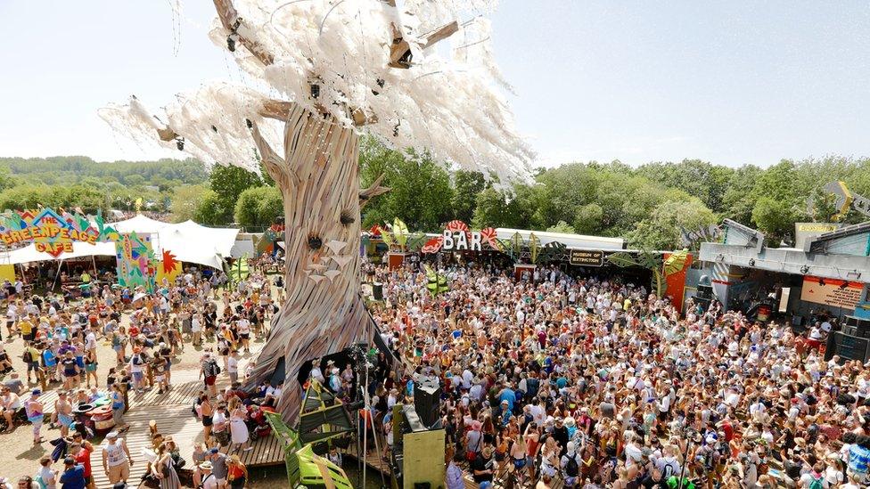 Greenpeace field at Glastonbury 2019