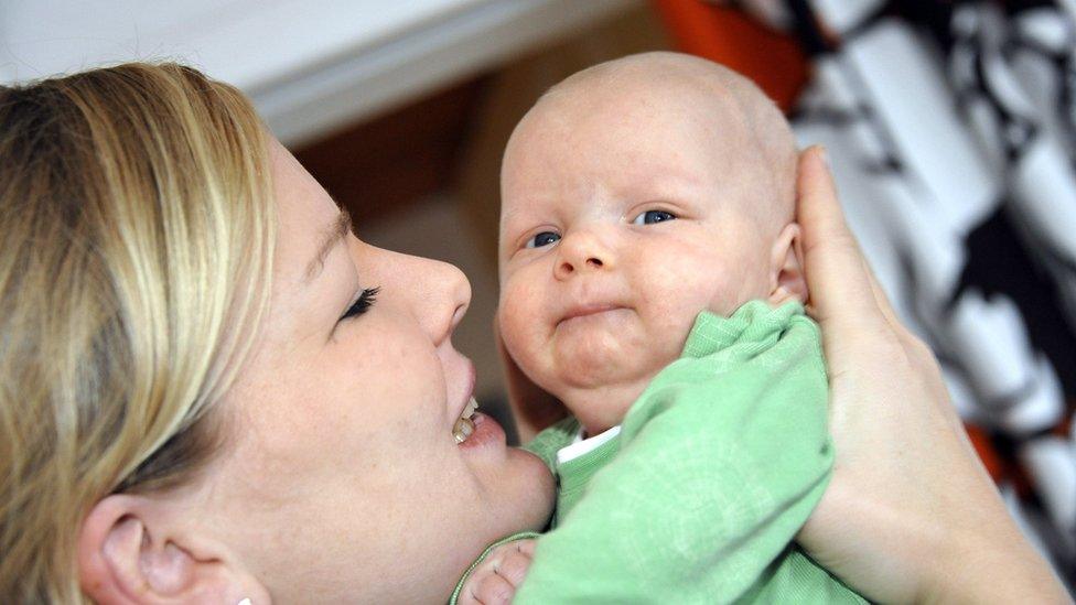 Finnish mother and baby