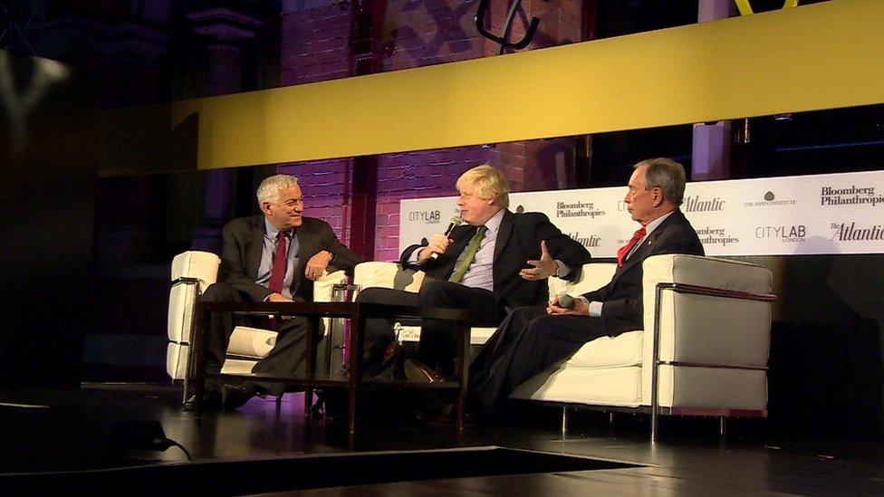 Boris Johnson and fellow mayors