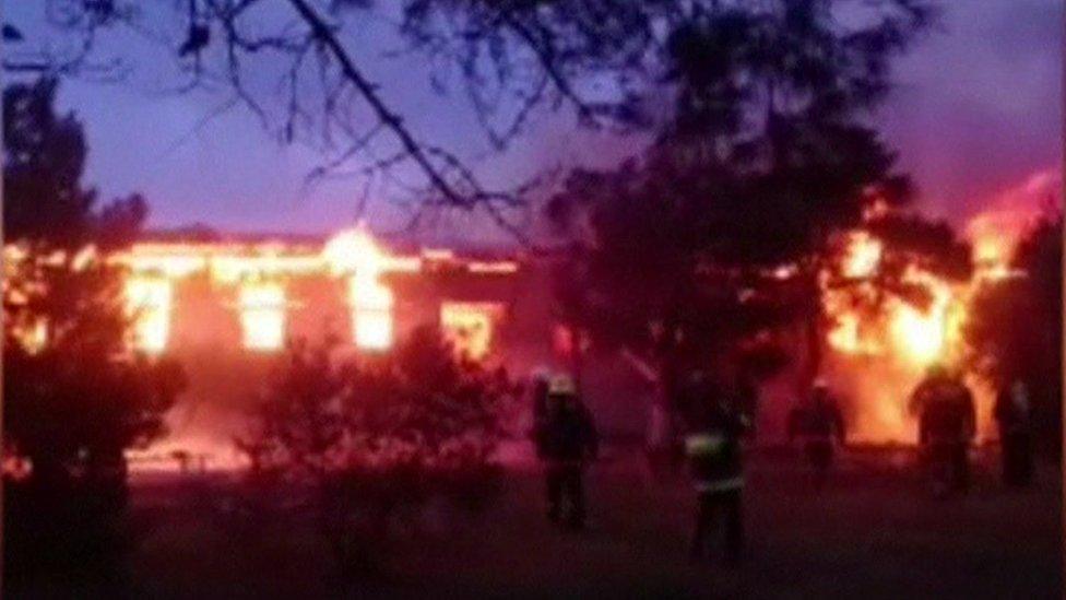 Fire at a rehab centre in Baku