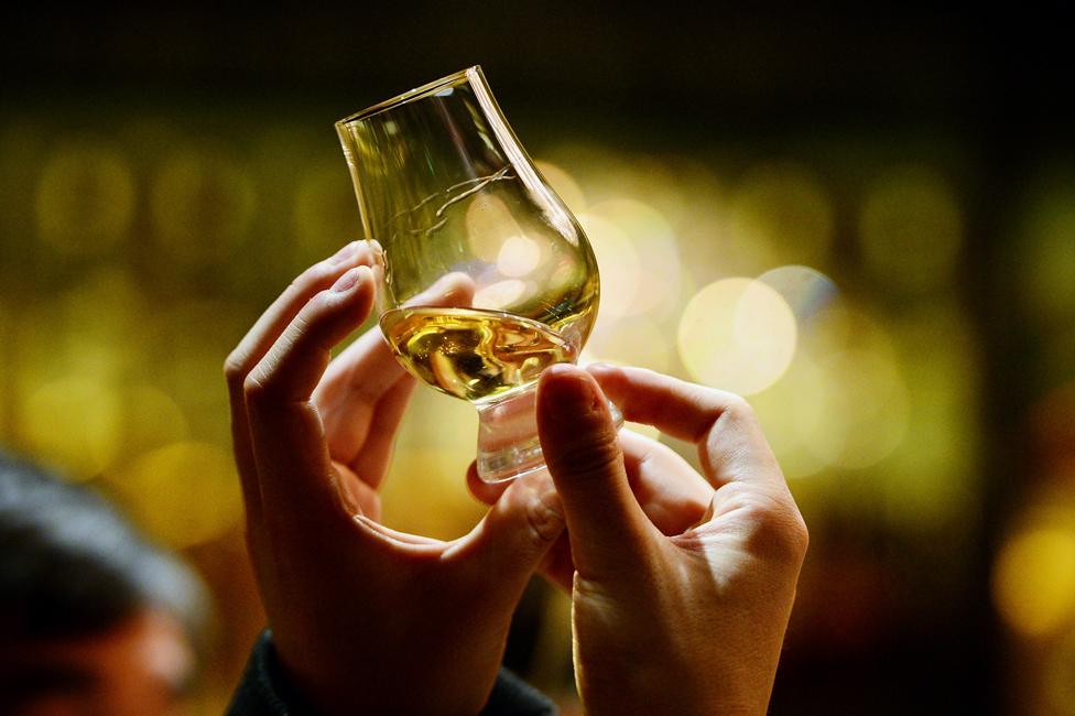 A glass of whisky