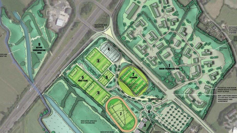 An artists' impression of the Eco Park