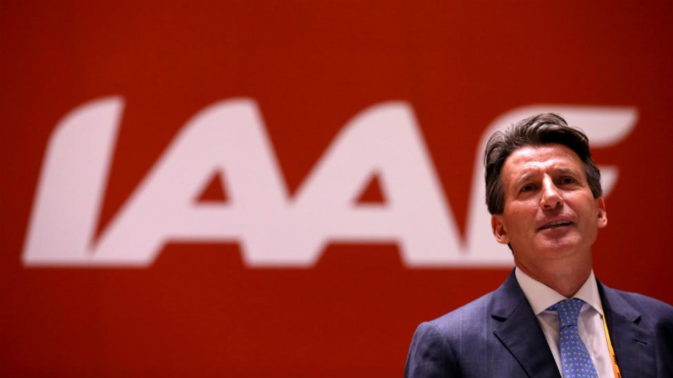 IAAF President Sebastian Coe during the 50th IAAF Congress in China - 19 August 2015