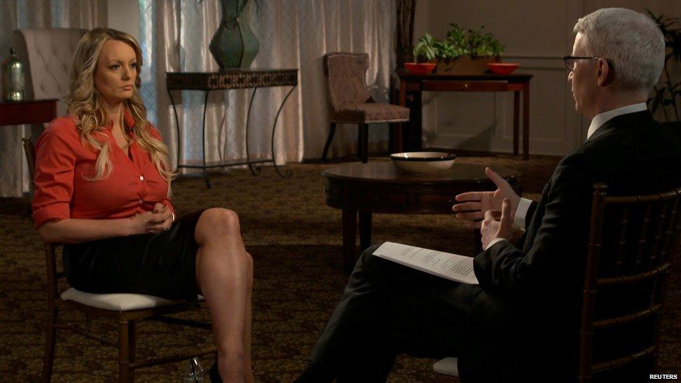 Stormy Daniels was interviewed by Anderson Cooper