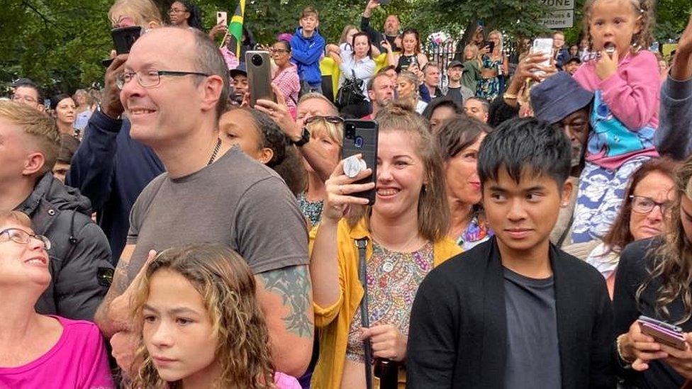 Crowds at the carnival