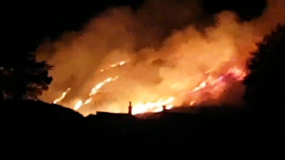 Ilkley moor fire