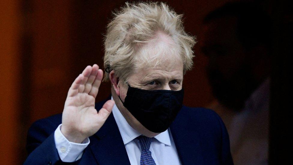 Boris Johnson leaves Downing Street on Wednesday