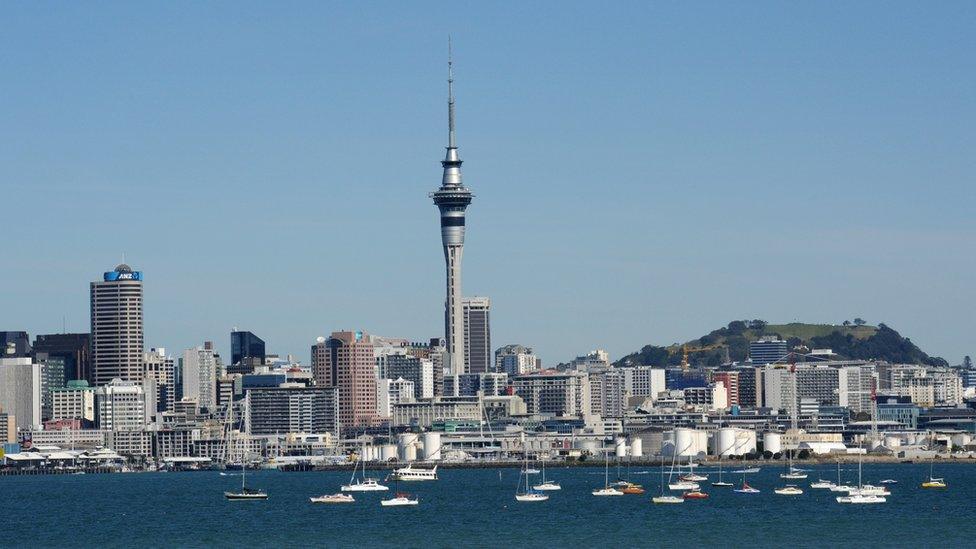 Auckland city skyline