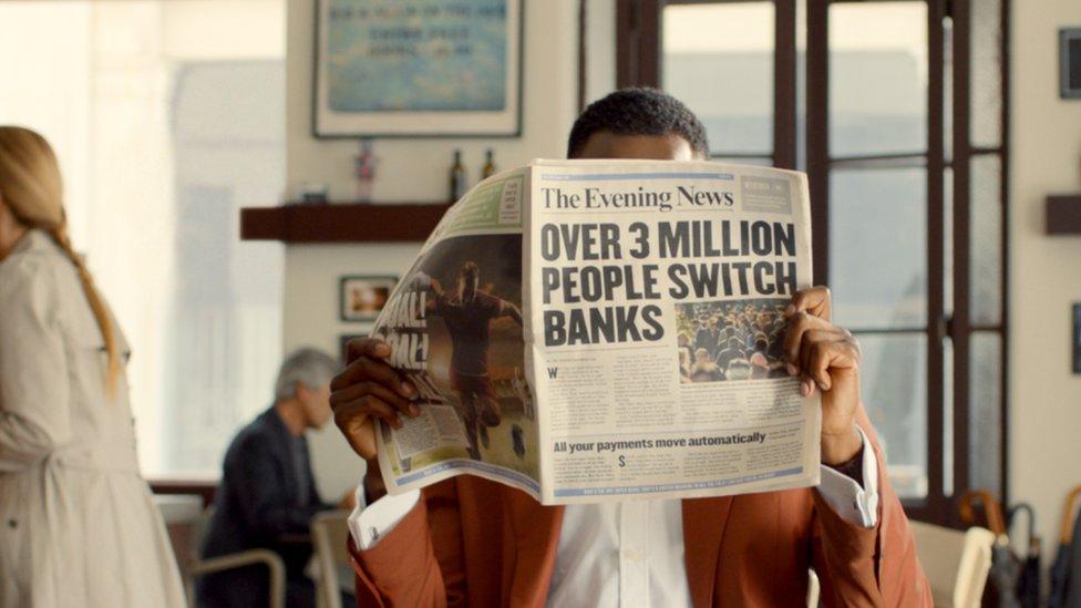 Man reads newspaper claiming over 3m people have switched account