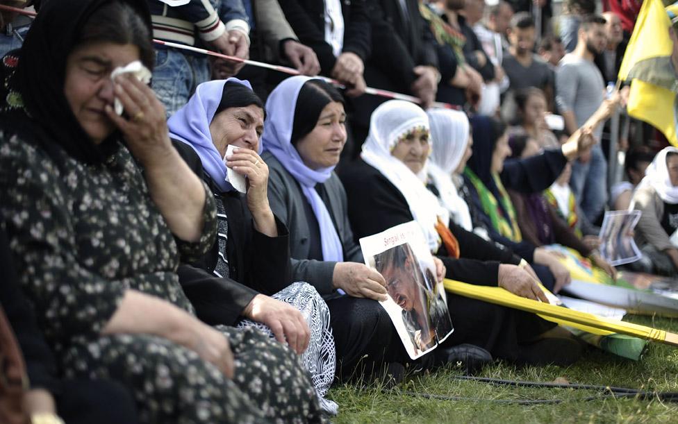 Yazidi Protest Against Attacks In Iraq