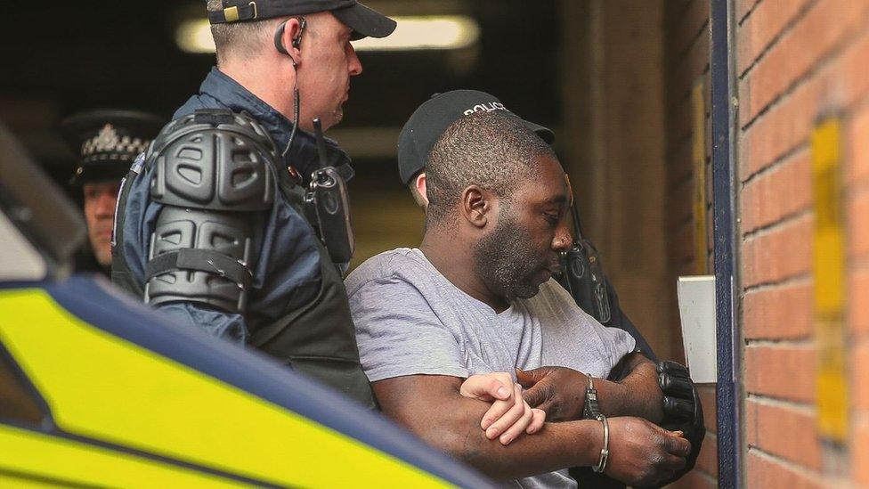 Nathan Sumner arrives at Sheffield Magistrates' Court