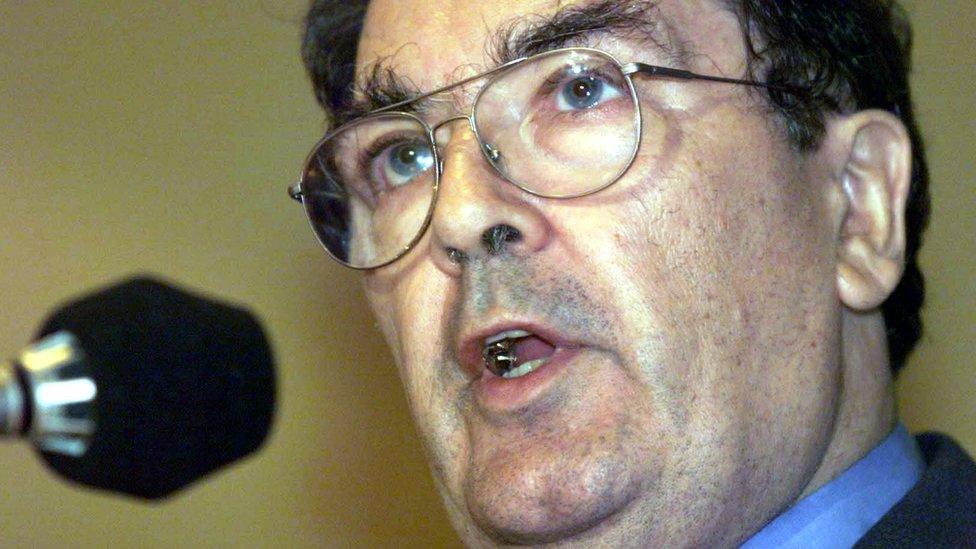 John Hume at the SDLP conference in 1999