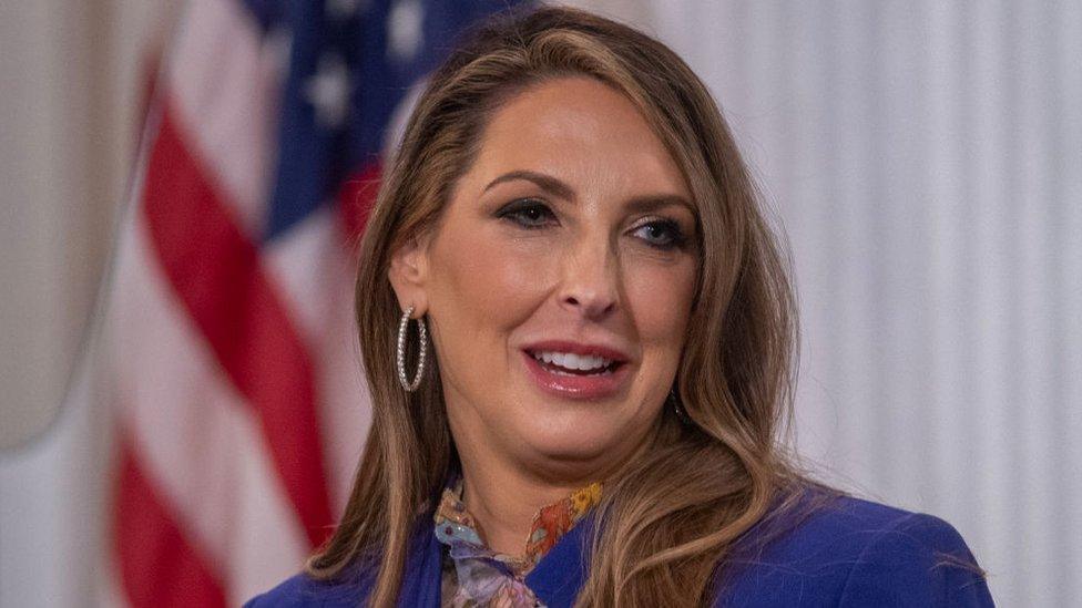 Ronna McDaniel speaks at the Ronald Reagan Presidential Library