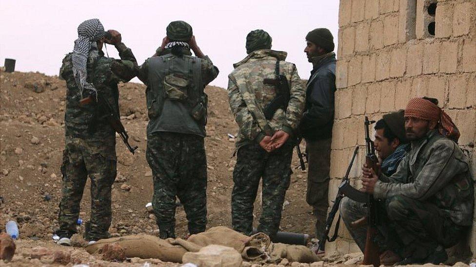 YPG fighters in northern Syria (file photo)