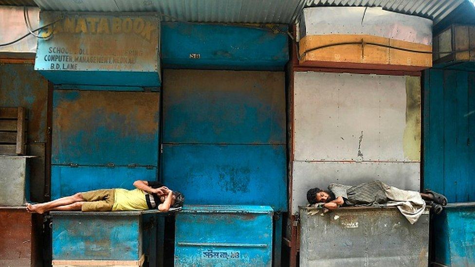 Closed shops in Calcutta