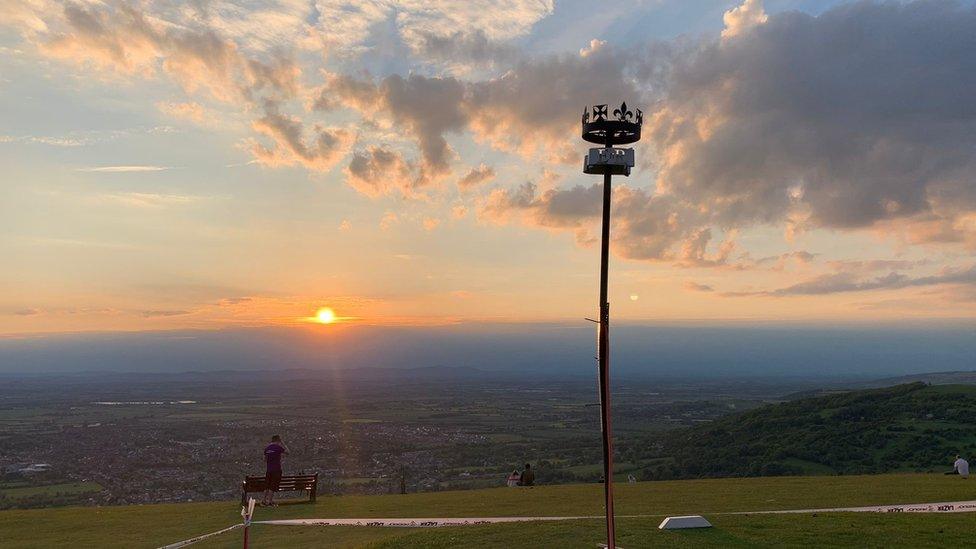 Cleeve Hill beacon in Gloucestershire