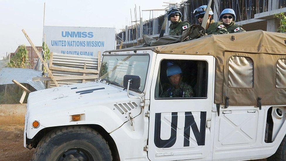 UN peacekeeping Japan's Ground Self-Defense Force personnel are deployed in Juba, the capital of South Sudan, for the U.N. peacekeeping operations on Dec. 12, 2016, when they took on new roles of rescuing U.N. staff and other personnel under attack and playing a bigger part in protecting U.N. peacekeepers' camps.