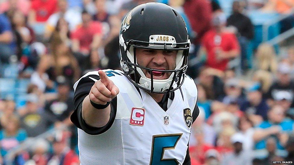 Jacksonville's Blake Bortles before a play