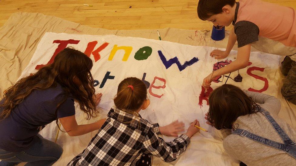 Daliburgh Primary pupils