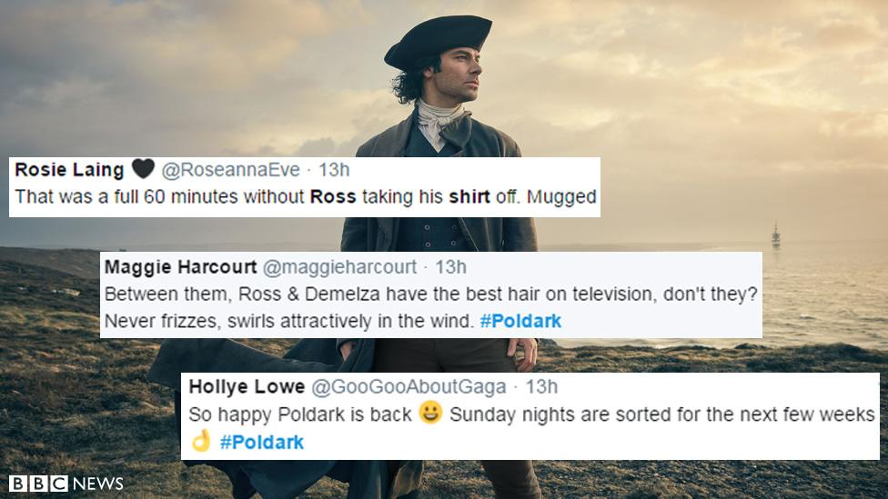 Poldark Twitter reaction