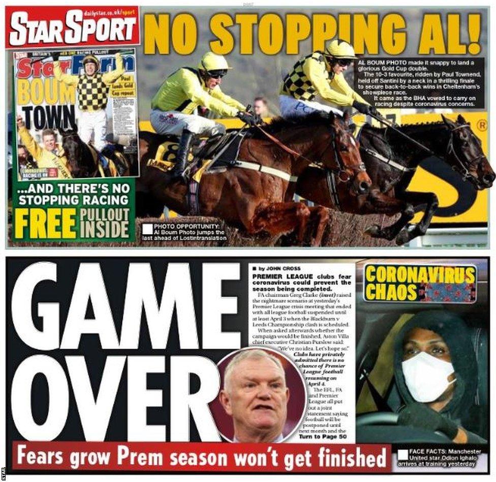 Daily Star back page
