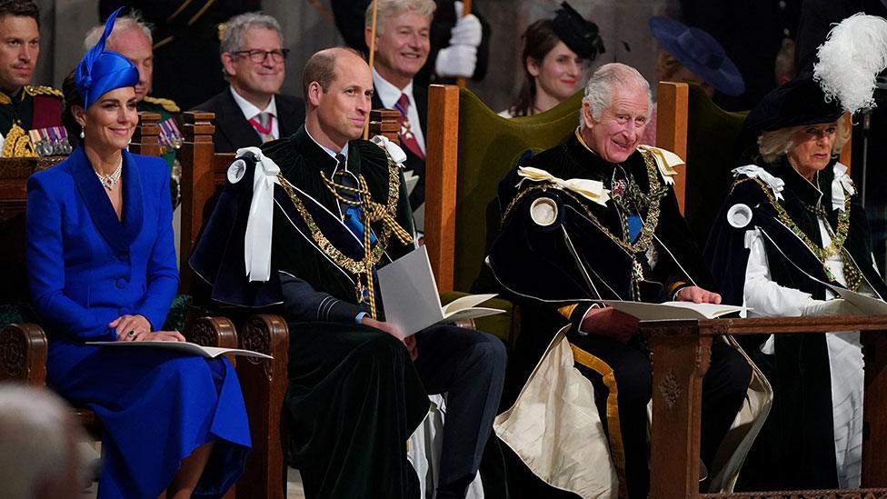 The King and Queen, and the Prince and Princess of Wales