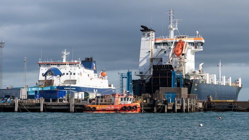 P&O ferries at Larne port