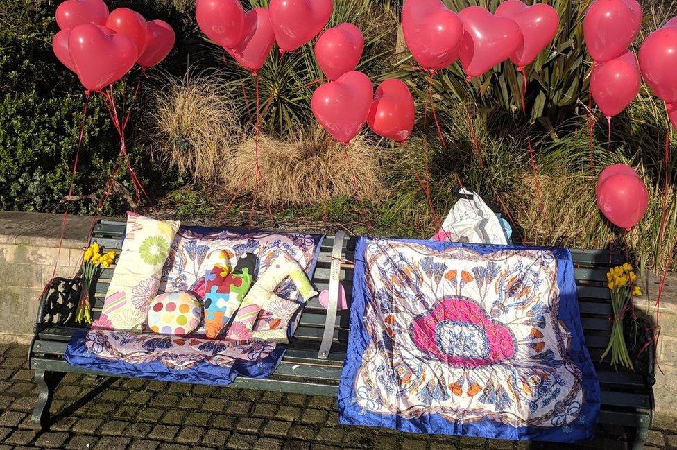 Decorated Bournemouth bench