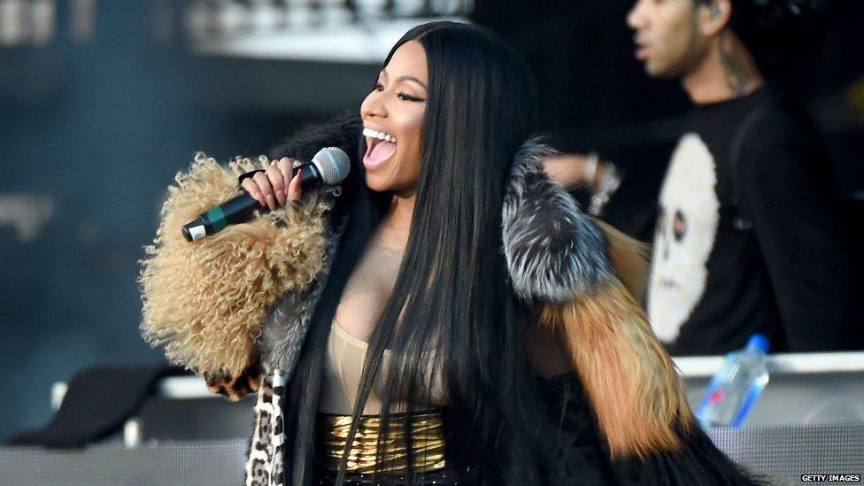 Nicky Minaj performing at the Meadows Music and Arts festival