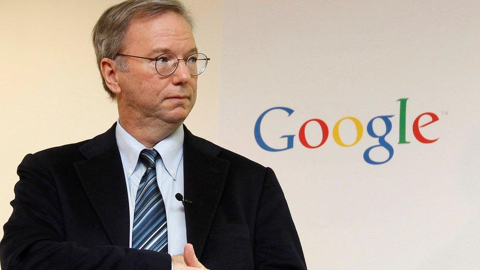 Google executive chairman Eric Schmidt in Seoul on November 7, 2011.