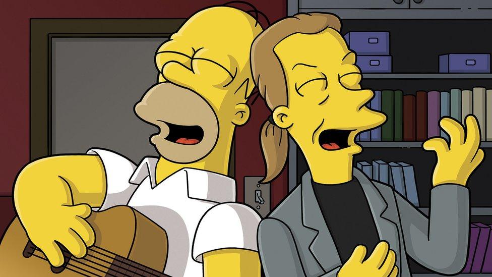 Homer Simpson sings