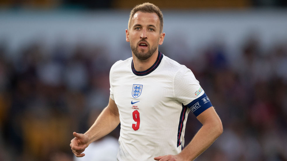 England football captain Harry Kane