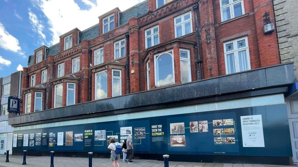 The former Palmers department store in Great Yarmouth, Norfolk