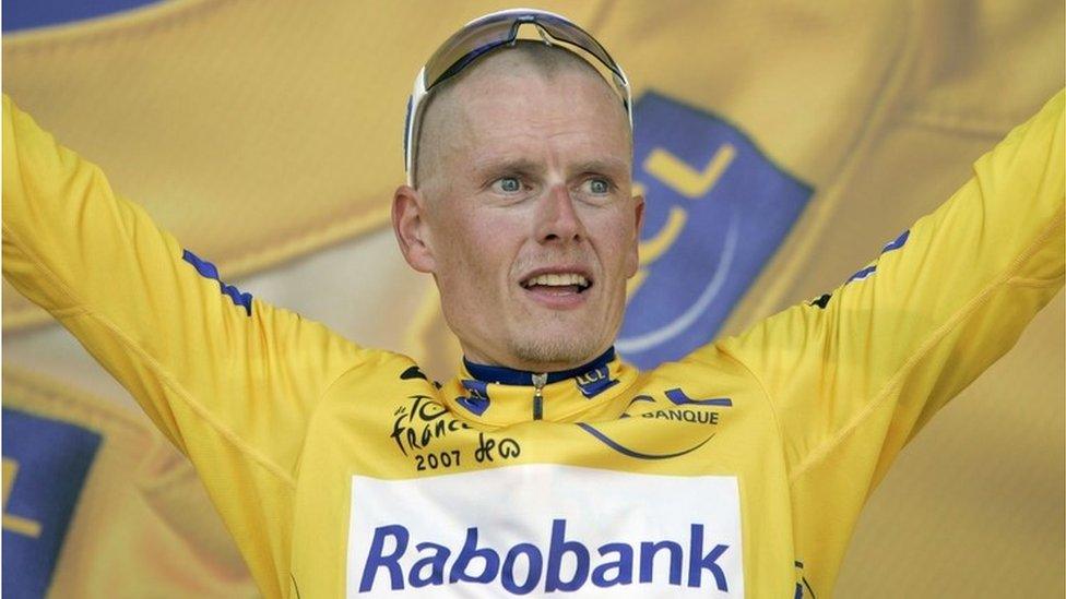 Convicted doper Michael Rasmussen of Denmark in 2007 Tour De France