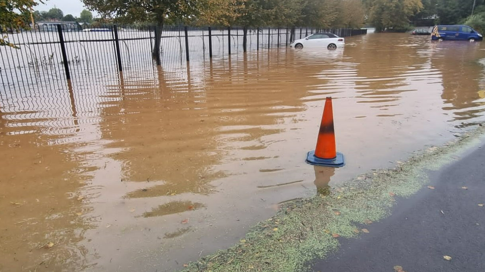 A car park in Worcester