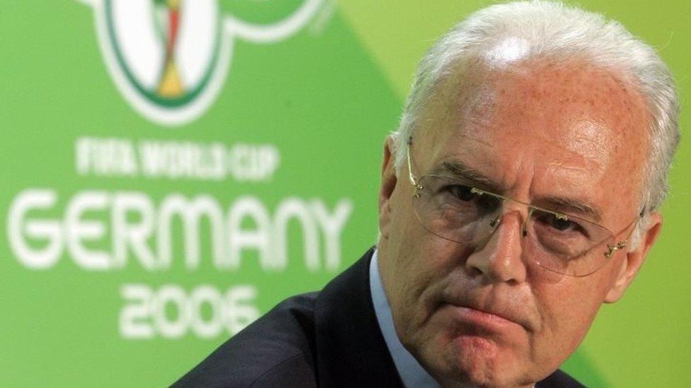 Franz Beckenbauer, the president of the German Organisation Committee of the soccer World Cup (29 June 2006)